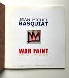 Jean-Michel Basquiat War Paint 2002