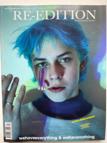 Re-Edition no. 4 Cover Gosha Rubchinskiy. 