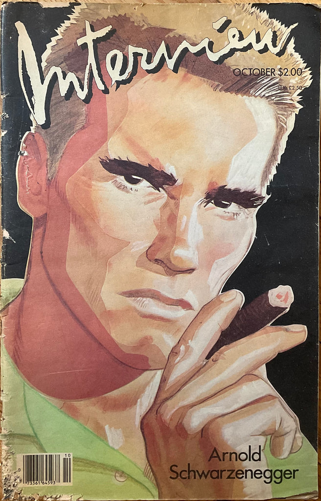 Interview Magazine October 1985 Arnold Schwarzenegger