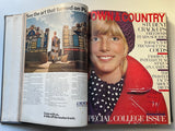 Bound volume of Town and Country magazine, July-Dec 1970