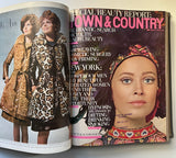 Bound volume of Town and Country magazine, July-Dec 1970