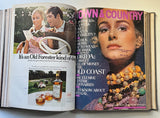 Bound volume of Town and Country magazine, July-Dec 1970