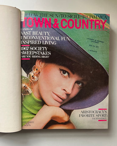 Bound volume of Town & Country magazine, Jan-June 1967