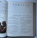 Bound volume of Fortune Magazine, July-Sep 1944