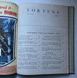 Bound volume of Fortune Magazine, July-Sep 1944