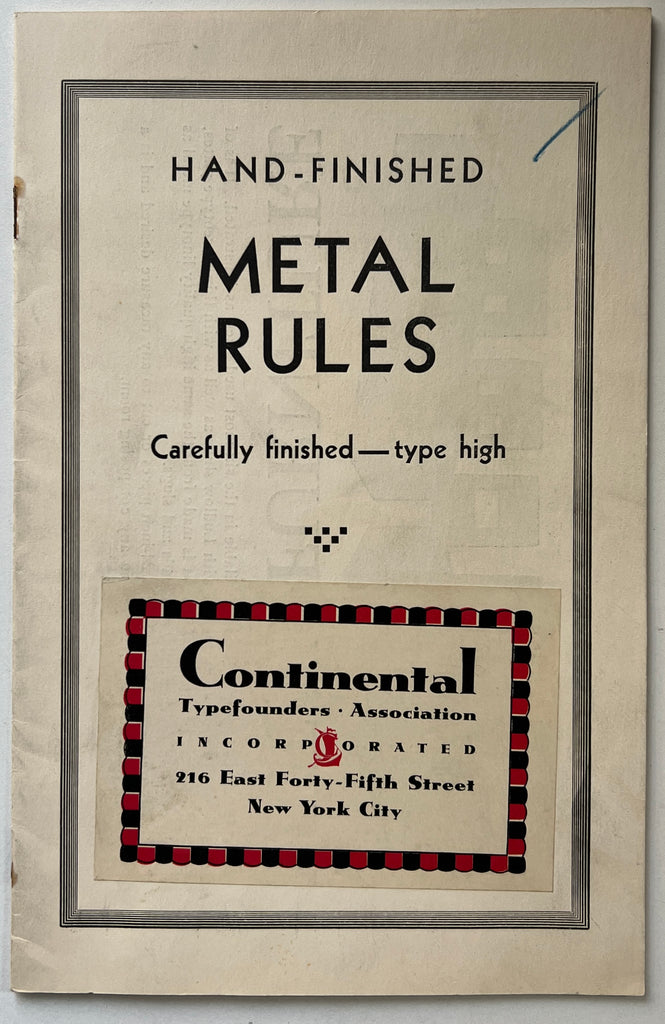 Hand-Finished Metal Rules