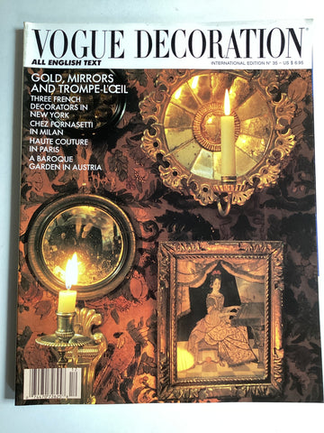 Vogue Decoration magazine Édition Internationale no. 35 déc.1991-jan. 1992