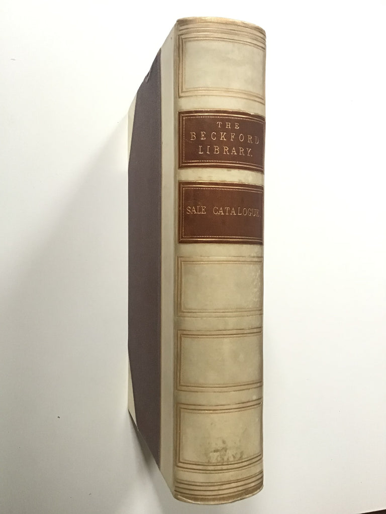 The William Beckford Library Sale Catalogue