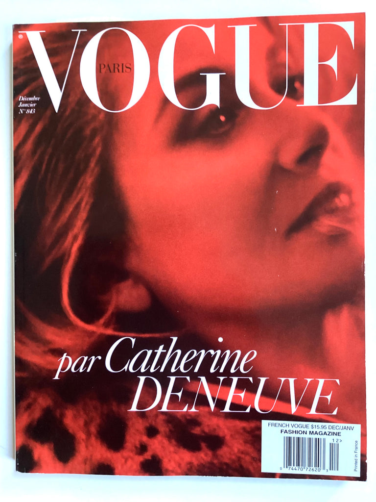 Vogue décembre 2003/janvier 2004 par Catherine Deneuve